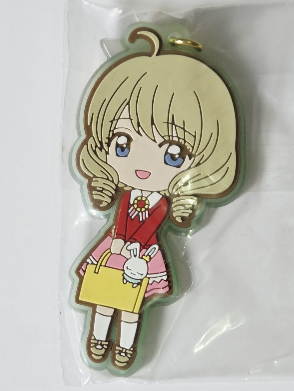 *4 for $30* Cardcaptor Sakura - Akiho Shinomoto Rubber Strap Keychain - Clamp